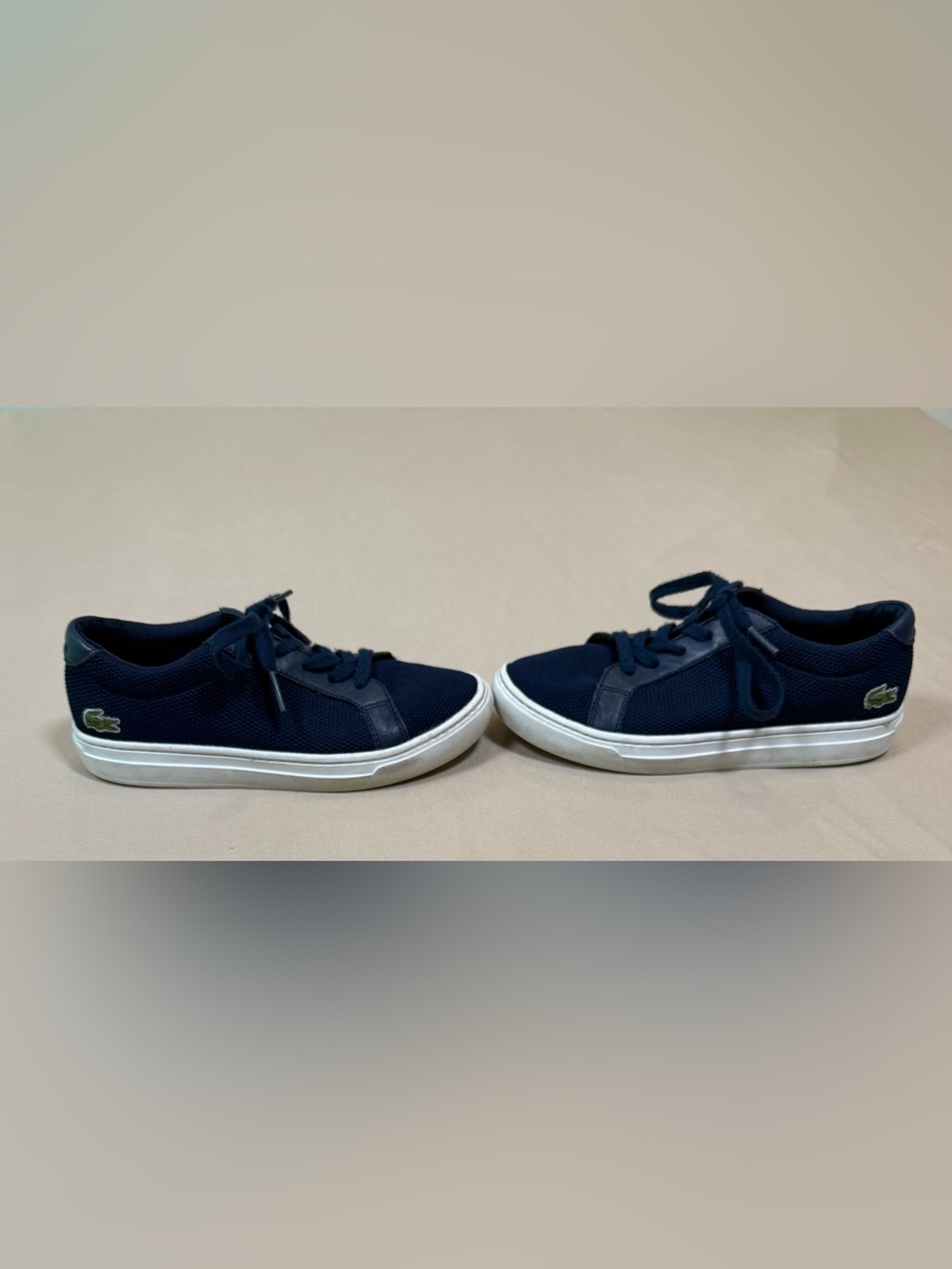 Lacoste Boys Navy L.12.12 Sneakers , Size 2